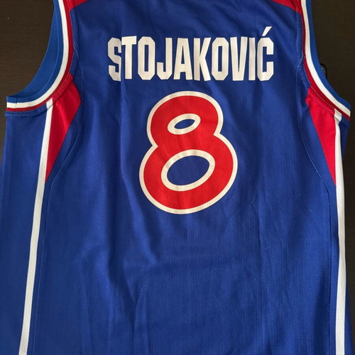 Authentic Serbia National Basketball Team Jersey like new with Predrag Stojakovic appearance