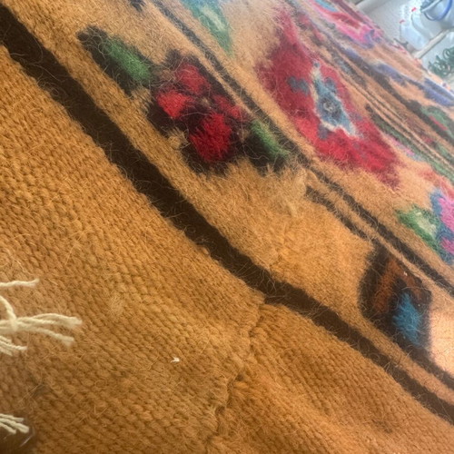 Handmade all-wool loom rug new