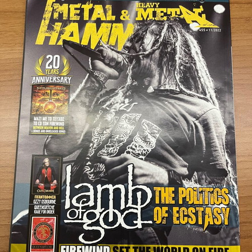 Metal Hammer Magazine November 2022 with Firewind CD like new