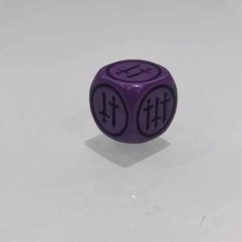 Purple Dungeons & Dragons battle die like new