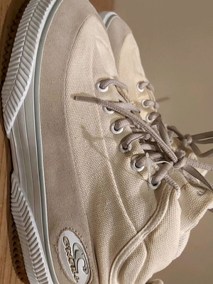 Sneakers O'NEILL καινούργια, βαμβακερό ύφασμα και δέρμα, εκρού, νούμερο 39