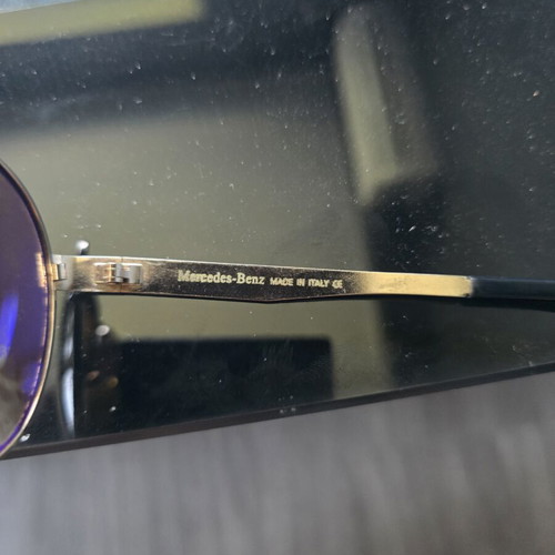 Mercedes-Benz sunglasses like new, gold frame, brown lenses