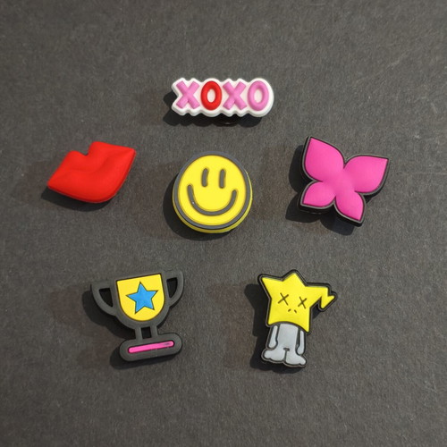 Pop Crocs Charms Pins Jibbitz set brand new, pink multicolor
