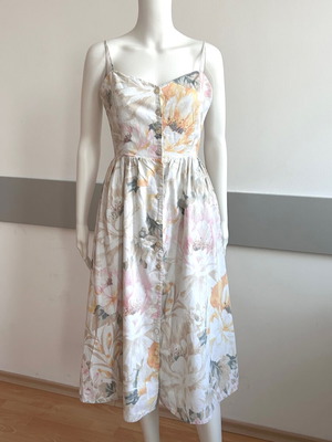 Linen dress H&M like new in pastel colors, size S
