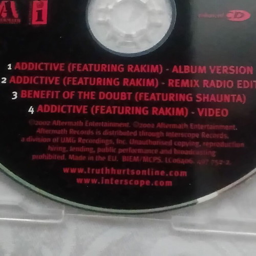 Truth Hurts CD by Rakim like new