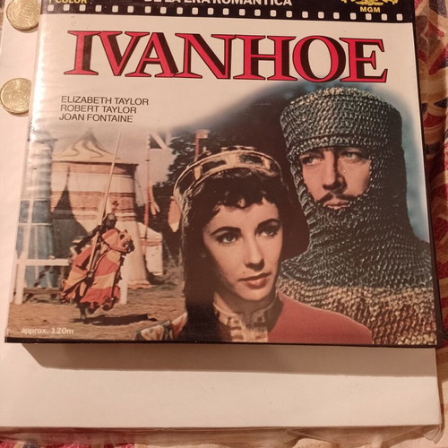 Super 8 film Ivanhoe with sound used, Selected Scenes, Elizabeth Taylor