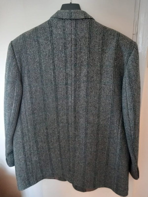 Wool jacket new size 56, black and gray
