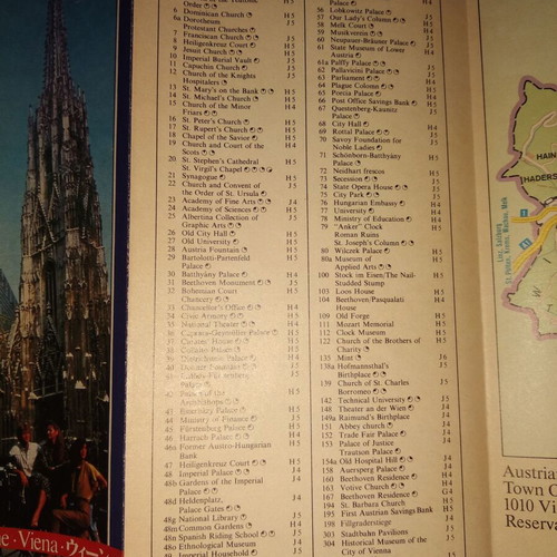 Vienna map used, at least 20 years old