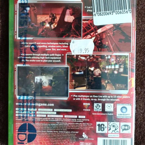 Rainbow Six Vegas 1 and 2 Xbox 360 sealed