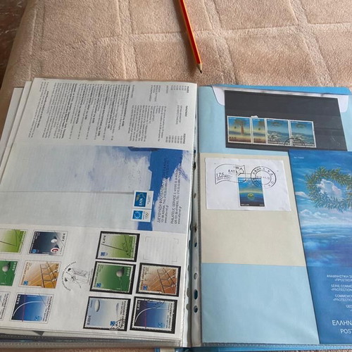 Olympic Europa stamps used with first day covers