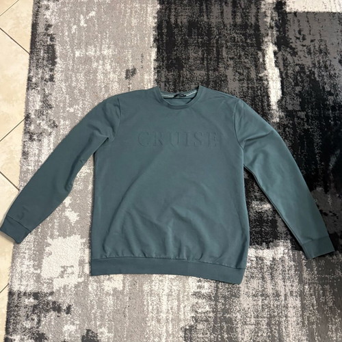Men's long-sleeve shirt like new, green XXL