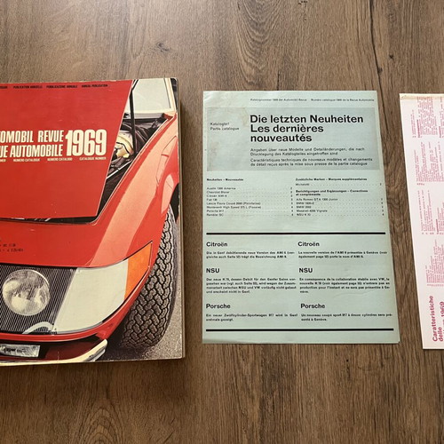 Revue Automobile 1969 book like new, French