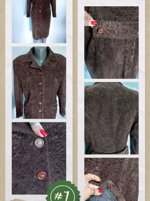 Μπουτίκ παλτό κατά μοντέλο Burda σαν καινούργιο