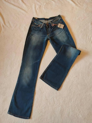 Pepe Jeans bootcut jeans low rise straight leg new blue size S