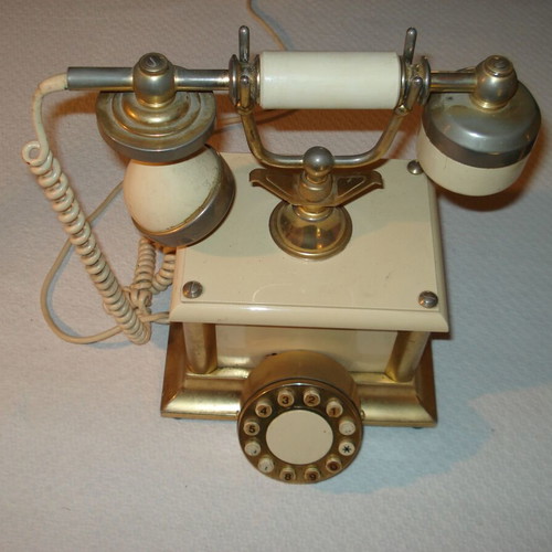 Antique landline phone used