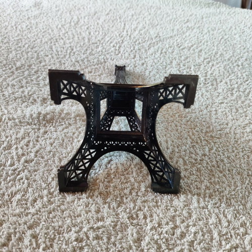 Metal Eiffel Tower decorative model, 22cm bronze finish