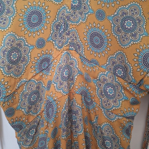 Boho silk jumpsuit used, one size