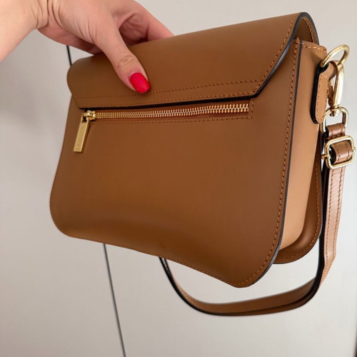 Guy Laroche crossbody bag like new, beige and brown