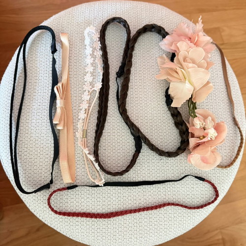 Hairband set like new, 9 colorful pieces