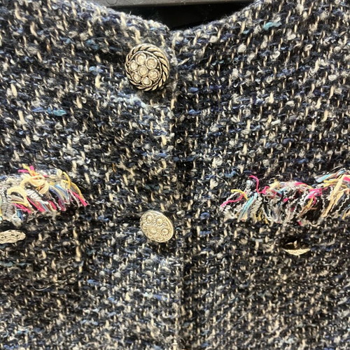 Denny Rose jacket used, small, tweed with vintage buttons