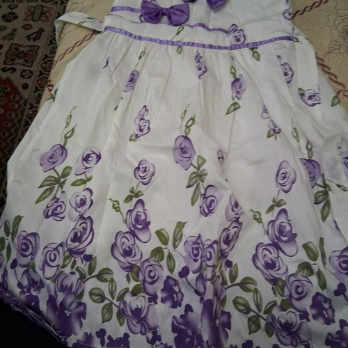 Girl's dress like new, multicolored, sizes 128-134 cm