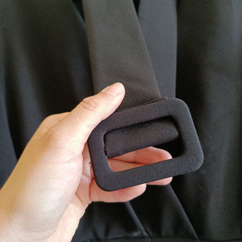 One-piece shorts formal with tulle sleeves, like new, black, size L