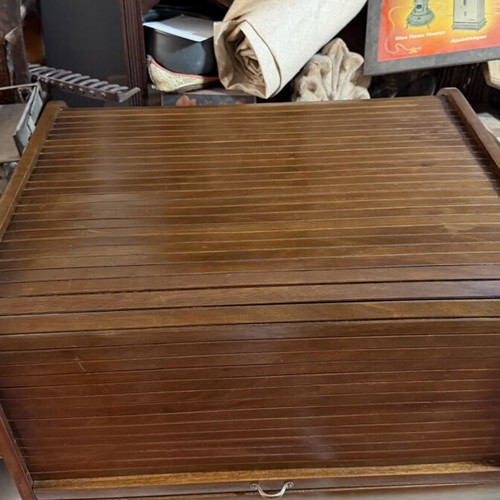Roll-top cabinet like new for cutlery set