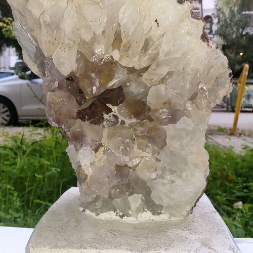 Mineral crystals like new, four large pieces of semi-precious stones
