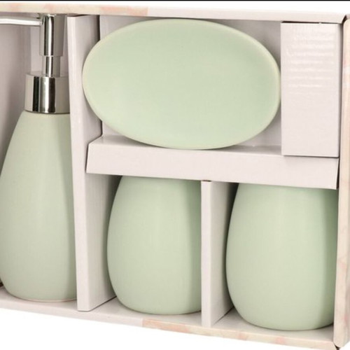 Bathroom set 4pcs ceramic new in 3 colors