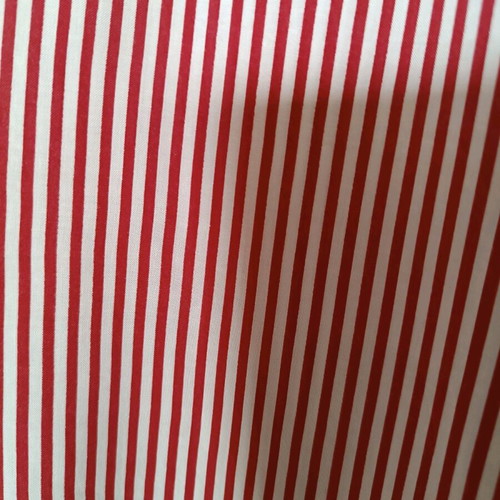Zara red striped blouse with ruffle like new
