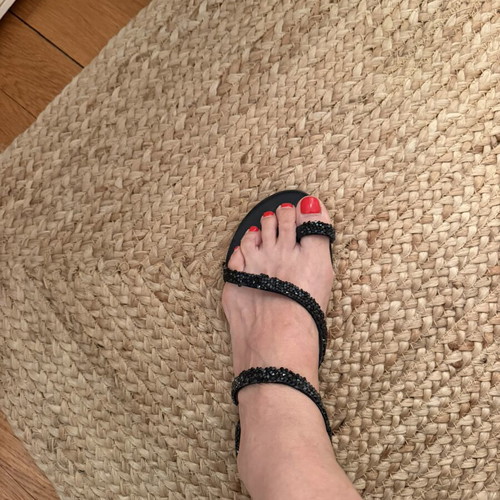 Sofia Manta 124 Black Sandals like new, size 41