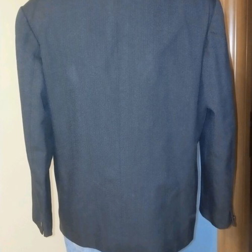 Vintage jacket used, gray and blue, size L