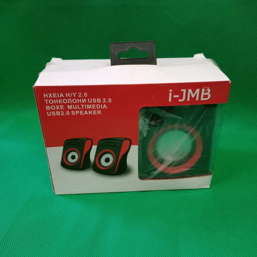 i-JMB speakers used, USB powered stereo 3.5mm input