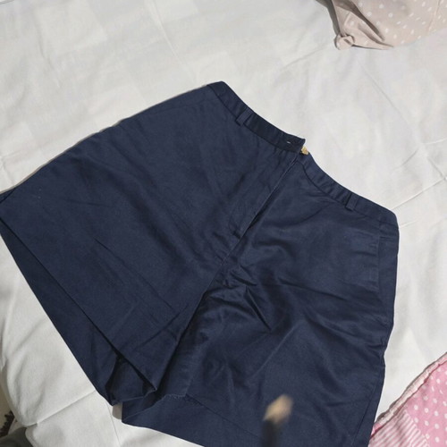 High-waisted blue shorts used, size S