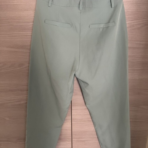Fabric pants like new, mint color, size M 38 10, elastic waist