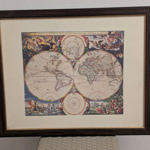 Andreas Cellarius Harmonia Macrocosmica set of 4 framed prints used