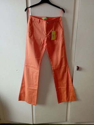 Summer bell-bottom pants Toi&Moi size S new, orange