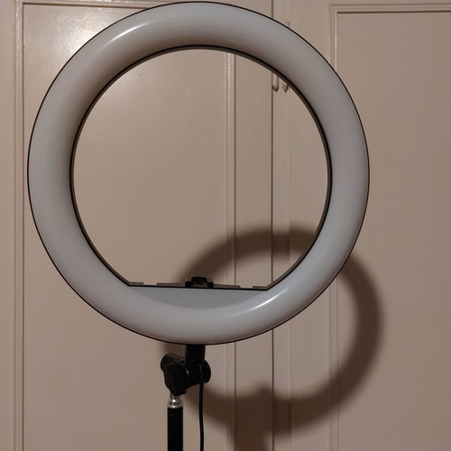 Led lights with tripods and adjustable height, new, set of 2