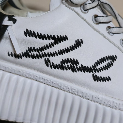 Karl Lagerfeld women's lightweight sneakers like new, black and white