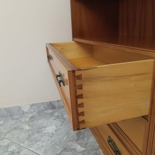 Handmade living room unit walnut veneer like new