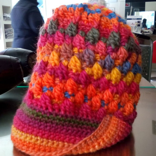 Handmade colorful knit hat new