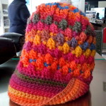 Handmade colorful knit hat new