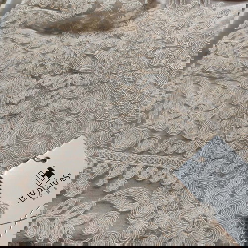 Μεταξωτή στρώση 5 τεμαχίων με χειροποίητη δαντέλα καινούργια