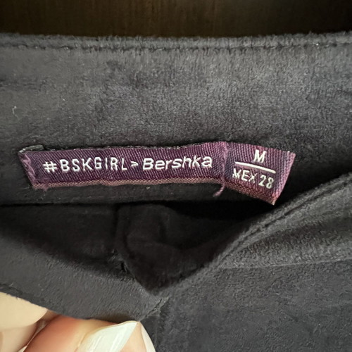 Mini skirt black used with buttons, size M/S