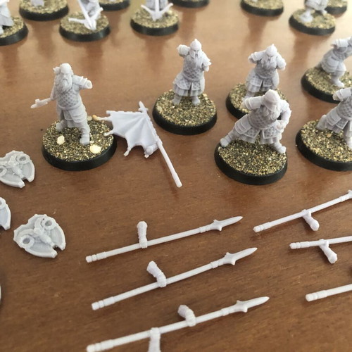 Iron Hills 3D Printed Dwarf Miniatures for Mesbg Game New