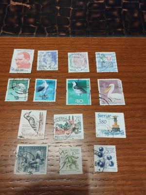 Foreign stamps used, pack of 22 pieces
