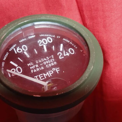 Vehicle temperature gauge M series US ARMY like new