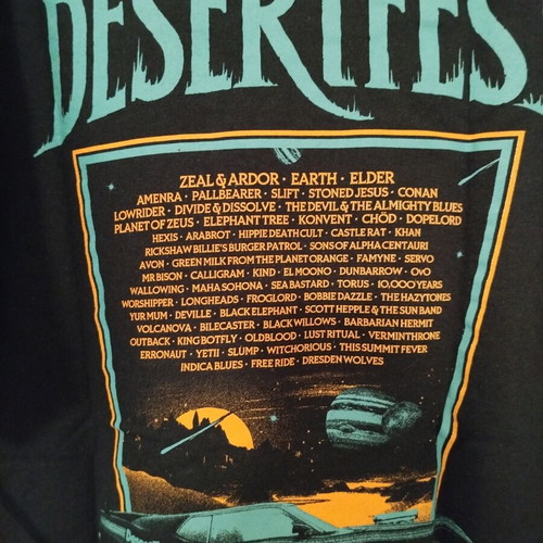 Desert Festival London 2025 επίσημο T-shirt Gildan XL σαν καινούργιο, μαύρο