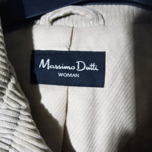 Massimo Dutti women's corduroy coat beige like new size 32