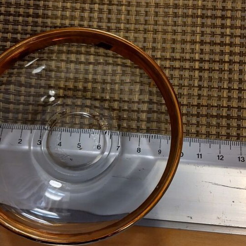 Glasses with Saucers like new with Gold Decoration